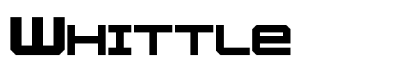 Whittle font