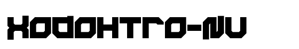 Xodohtro-Nu font