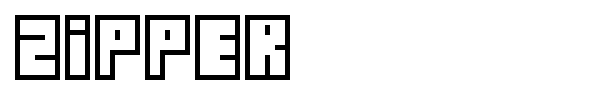 Zipper font