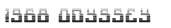 1968 Odyssey font preview