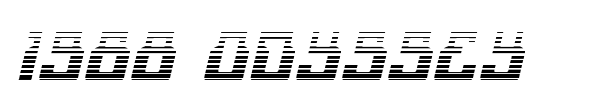 1968 Odyssey font preview