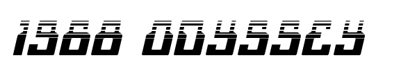 1968 Odyssey font preview