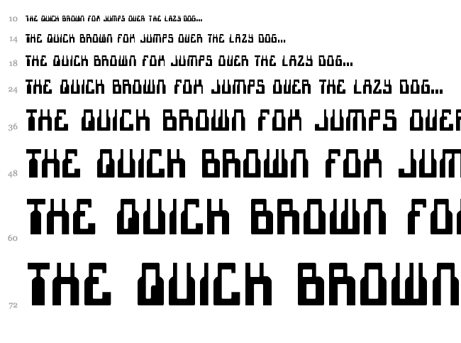 1968 Odyssey font waterfall