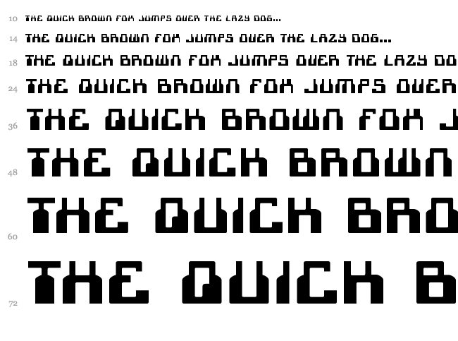 1968 Odyssey font waterfall
