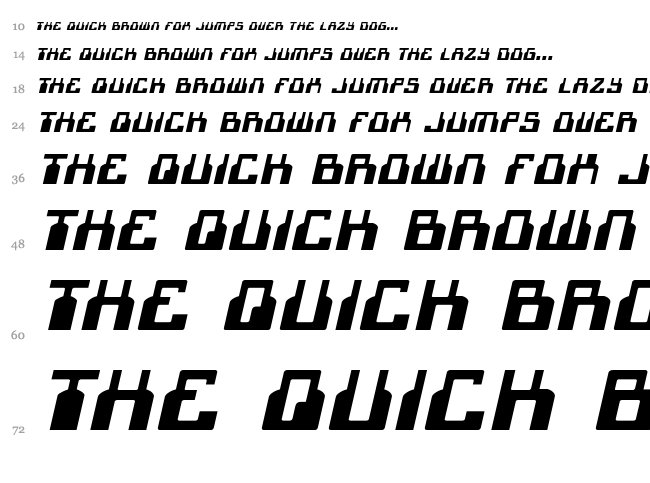 1968 Odyssey font waterfall