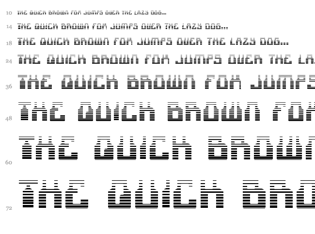 1968 Odyssey font waterfall