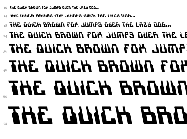 1968 Odyssey font waterfall