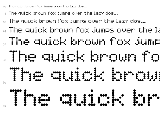5by7 font waterfall