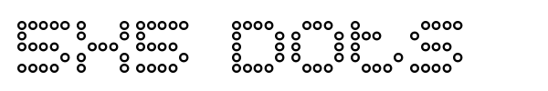 5x5 Dots font