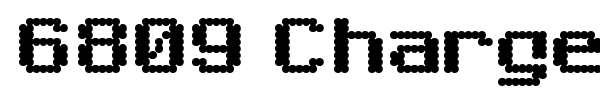 6809 Chargen font
