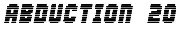 Abduction 2002 font