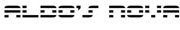 Aldo's Nova font