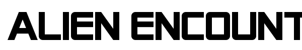 Alien Encounters font