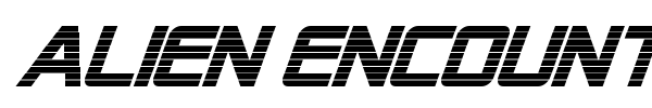 Alien Encounters font preview