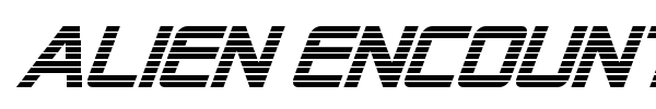 Alien Encounters font preview