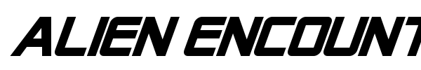 Alien Encounters font preview