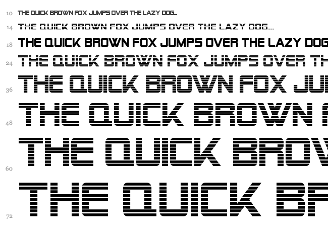 Alien Encounters font waterfall