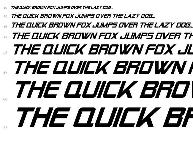 Alien Encounters font waterfall