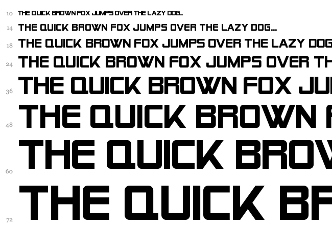 Alien Encounters font waterfall