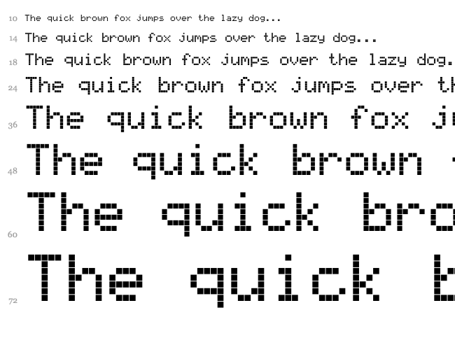 AlphaSmart 3000 font waterfall