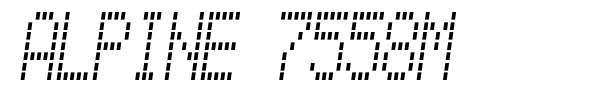 Alpine 7558M font