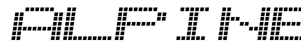 Alpine 7558S font