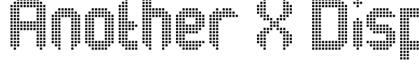 Another X Display TFB font