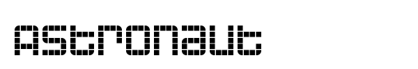Astronaut font