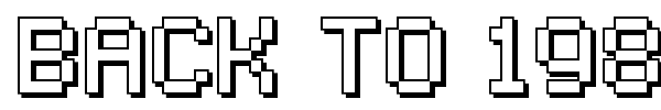 Back to 1982 font