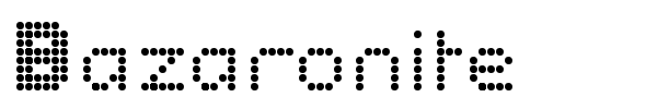 Bazaronite font