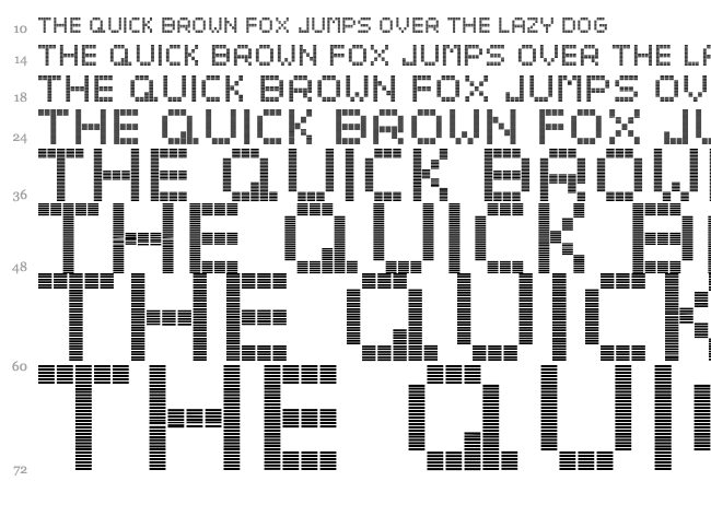 Beato Headline font waterfall