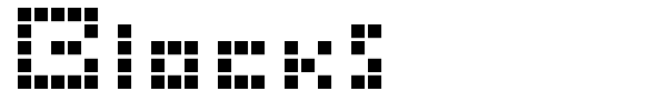Blocks font