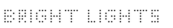 Bright Lights font