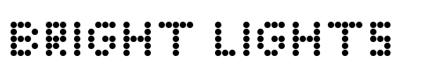 Bright Lights font preview