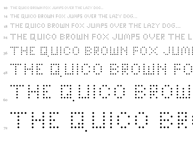 Bright Lights font waterfall