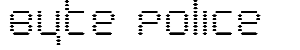 Byte Police font