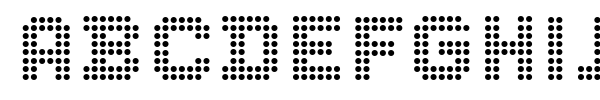 CF Dots 521 font