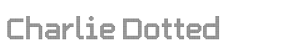 Charlie Dotted font
