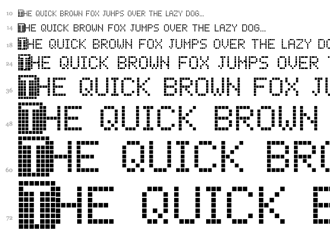 ChessType font waterfall