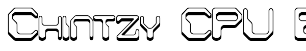 Chintzy CPU BRK font