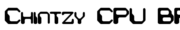 Chintzy CPU BRK font preview