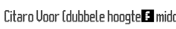 Citaro Voor (dubbele hoogte, midden/dubbel) font