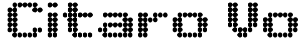 Citaro Voor (Enkele hoogte, Breed) font