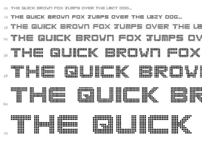 Clubland font waterfall