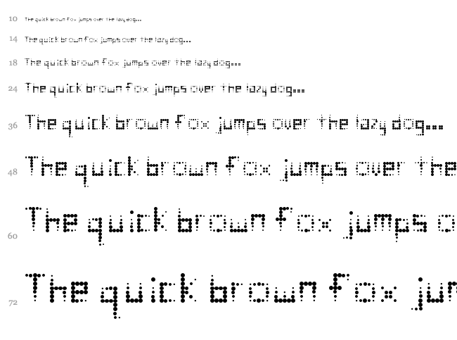 Comic Fade font waterfall