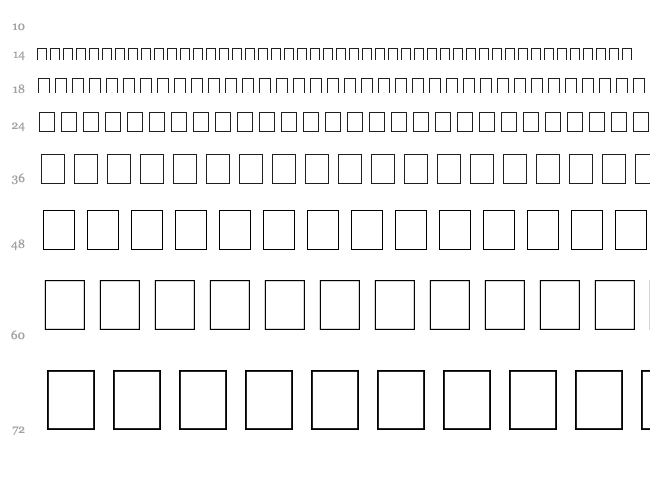 Commodore 64 font waterfall