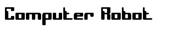 Computer Robot font