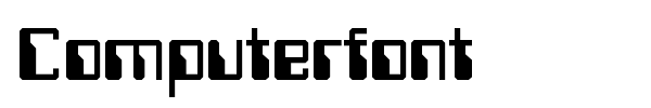 Computerfont font