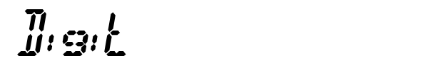 Digit font