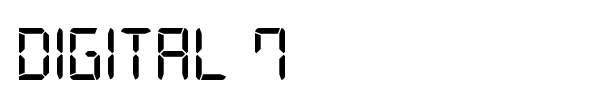 Digital 7 font